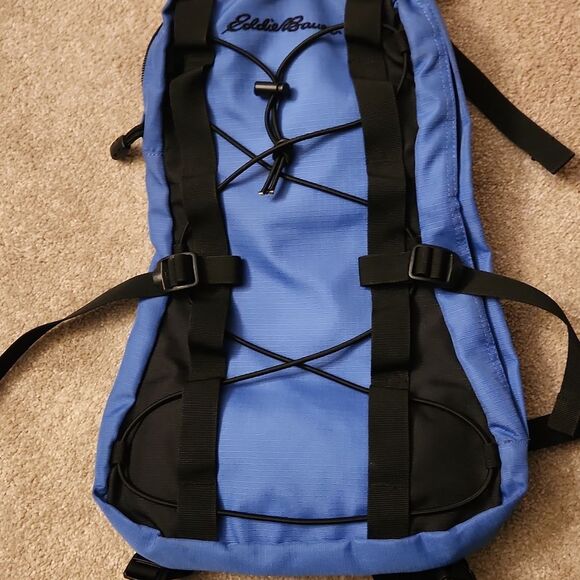 Eddie Bauer Small Blue & Black Hiking Backpack - Picture 3 of 8